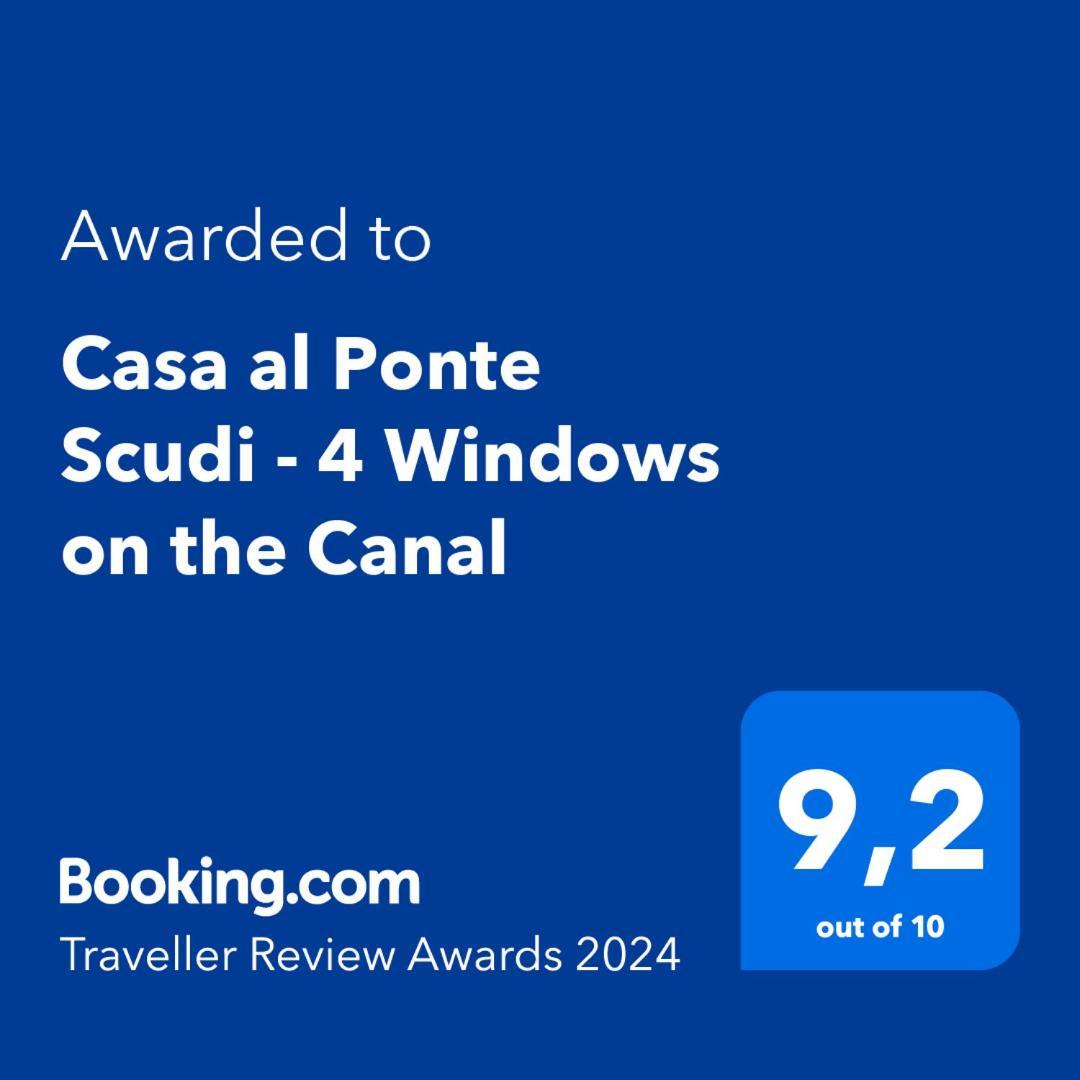 Casa Al Ponte Scudi - 4 Windows On The Canal Benátky Exteriér fotografie